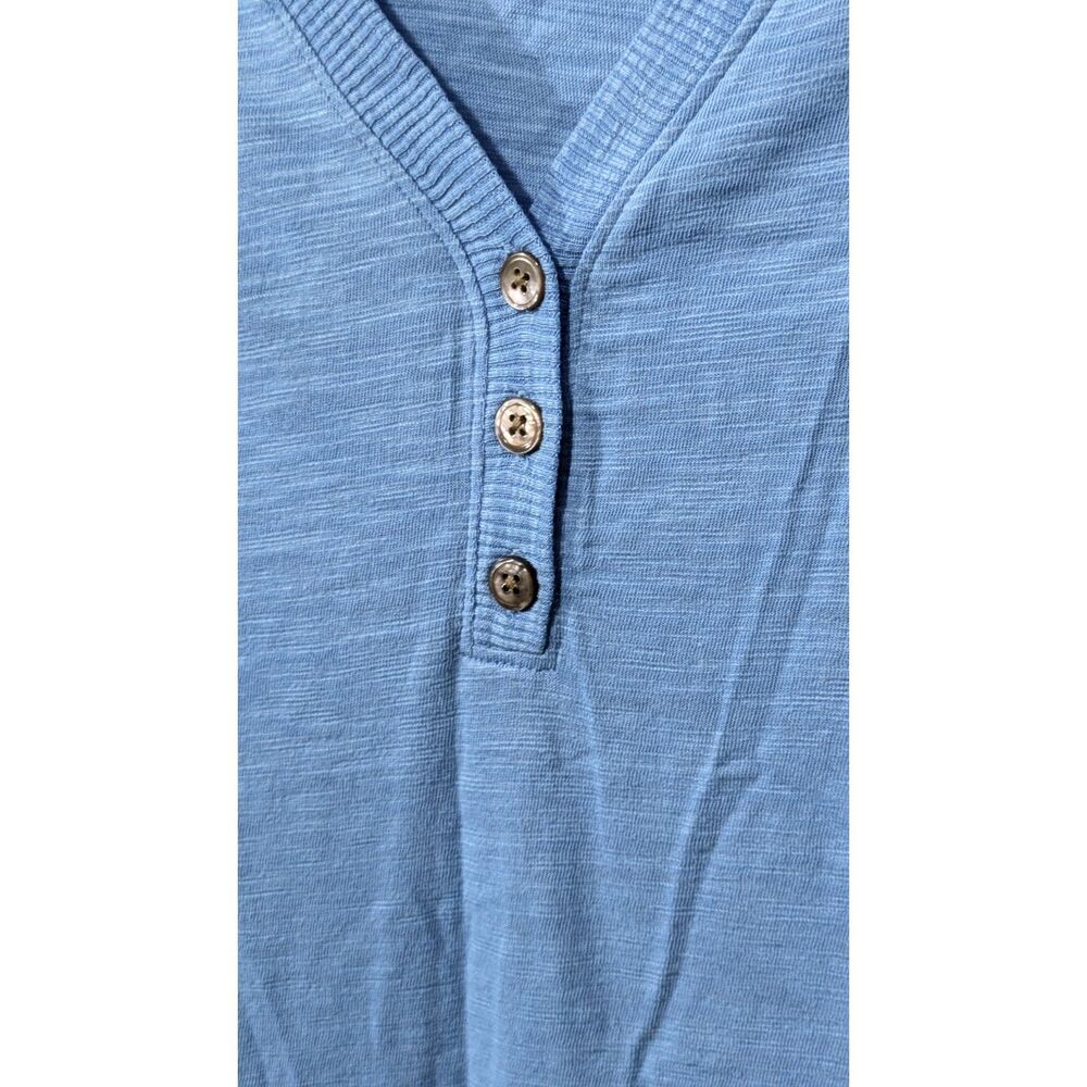 Chico's Sail Away V-Neck Henly Top blue size S - Picture 7 of 7